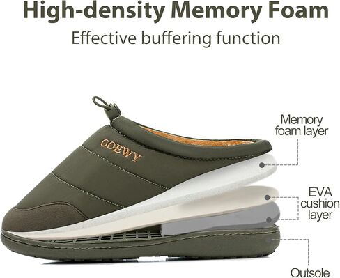 شباشب رجالية بلونين، أحذية منزلية داخلية وخارجية مع رغوة الذاكرة، شباشب غرفة النوم مضادة للانزلاق كهدية للرجال والأب والزوج والصديق in Kuwait