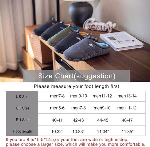 شباشب رجالية بلونين، أحذية منزلية داخلية وخارجية مع رغوة الذاكرة، شباشب غرفة النوم مضادة للانزلاق كهدية للرجال والأب والزوج والصديق in Kuwait