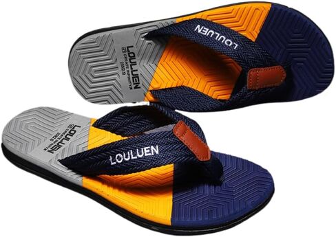 Premium Comfort Patchwork Color Flip Flops For Men Yoga Mat Non Slip Thong Sandals Slides Summer Slippers Soft Sole Footwear in Saudi Arabia