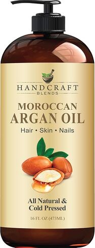 Handcraft Blends Jojoba Oil 16 Fl Oz | Cold-Pressed | 100% Pure and Natural | Premium Grade Carrier Oil | Hair | Skin | Body | Ayurvedic Skin Care | Massage | Hexane-Free in Saudi Arabia