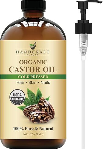 Handcraft Blends Jojoba Oil 16 Fl Oz | Cold-Pressed | 100% Pure and Natural | Premium Grade Carrier Oil | Hair | Skin | Body | Ayurvedic Skin Care | Massage | Hexane-Free in Saudi Arabia