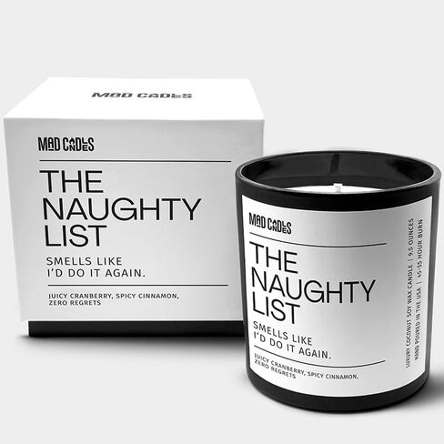 – It WASN’t Me – Sophisticated Warm Spice Scent – Bold Black Candle – 9.5 oz Coconut Soy Wax Blend, Eco-Friendly Gift for Women & Men, Hand Poured in USA, 55-Hour Burn, Clean Cotton Wick in Saudi Arabia