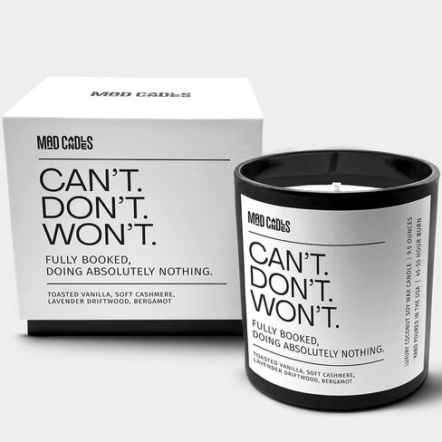 – It WASN’t Me – Sophisticated Warm Spice Scent – Bold Black Candle – 9.5 oz Coconut Soy Wax Blend, Eco-Friendly Gift for Women & Men, Hand Poured in USA, 55-Hour Burn, Clean Cotton Wick in Saudi Arabia