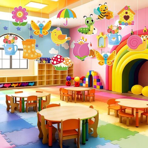 48 قطعة من قصاصات الورق الربيعية، قطع زهور فراشة لطيفة على شكل فراشة الربيع لتزيين لوحة الإعلانات المنزلية والمكتب والمدرسة DIY الحرفية ولوحة السبورة الجدارية ونافذة الباب وديكور لوحة الإعلانات in Kuwait