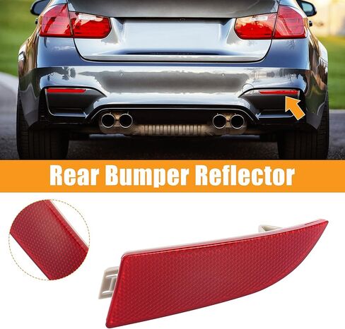 X AUTOHAUX Car Rear Bumper Reflector Strip Cover Right Side 63147162218 for BMW X3 2007-2010 in Saudi Arabia