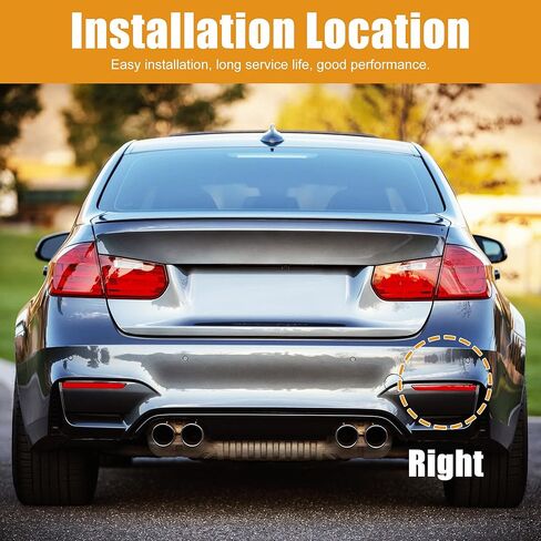 X AUTOHAUX Car Rear Bumper Reflector Strip Cover Right Side 63147162218 for BMW X3 2007-2010 in Saudi Arabia