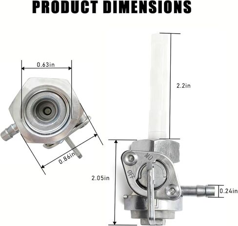Fuel Tank Shut Off Valve Petcock Compatible with Duromax/Westinghouse/Centurion/Honda For Predator Generator 4000-9000 Series, Tank Generator Replacement Part in Kuwait