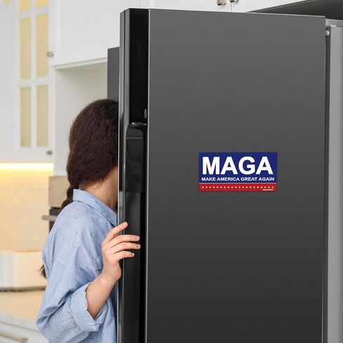 3 عبوات من ملصقات الرئيس دونالد ترامب تجعل أمريكا رائعة مرة أخرى، ملصقات MAGA مقاس 8 × 4 بوصة باللونين الأزرق والأحمر، ملصق فينيل مقاوم للماء قابل للإزالة ومقاوم للبهتان للسيارة والشاحنة والنوافذ والكمبيوتر المحمول والحروف الكبيرة in Saudi Arabia