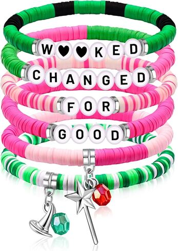 Friendship Bracelet for Women Magic Wand&Witch Hat Beaded Stretch Bracelet Witch Gifts Fans Party Dress Costume Accessories in Saudi Arabia