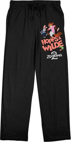 Bioworld Zootopia 2 Hopps and Wilde Men's Black Sleep Pajama Pants in Saudi Arabia