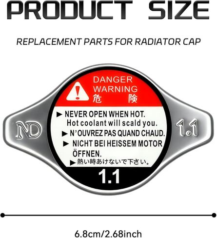 Radiator Cap for Honda OEM 19045-RAA-003 19045-PAA-A01 Car Radiator Cover Compatible with Honda & Acura Accord, Civic, CR-V, Odyssey, Pilot, MDX, TL, RDX, TSX Anti-Scalding Radiators Pressure Cap in Saudi Arabia