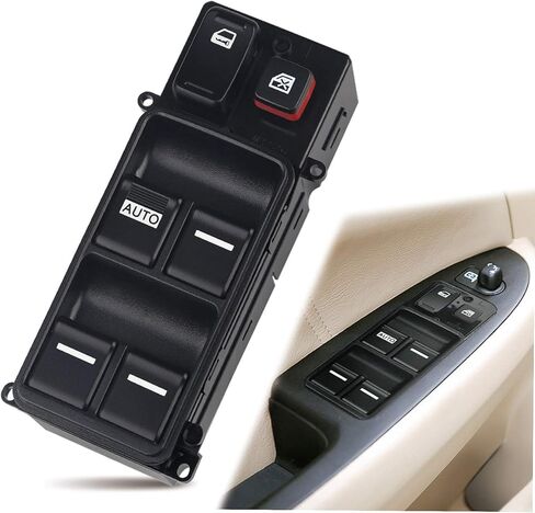 Window Switch Compatible with Honda Accord Sedan 2003 2004 2005 2006 2007, Driver Side Master Power Window Switch, Replacement for 35750-SDA-H12, 35750-SHJ-A24 in Saudi Arabia