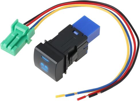 Rear Lights Push Button Switch 12V Blue Backlight Dashboard Switch Replacement Compatible with Toyota Prado 150 Compatible with Corolla in Saudi Arabia