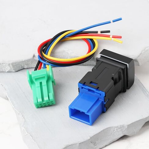 Rear Lights Push Button Switch 12V Blue Backlight Dashboard Switch Replacement Compatible with Toyota Prado 150 Compatible with Corolla in Saudi Arabia