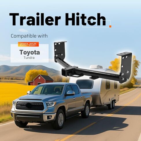 Class 3 Trailer Tow Hitch, 2 Inch Receiver Compatible with 2007-2021 Toyota Tundra in Saudi Arabia