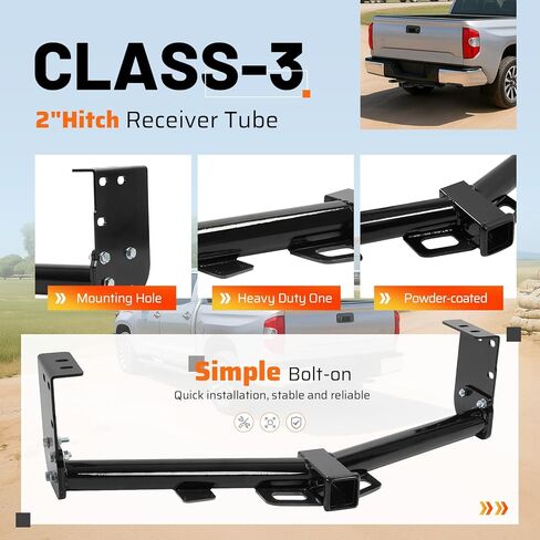 Class 3 Trailer Tow Hitch, 2 Inch Receiver Compatible with 2007-2021 Toyota Tundra in Saudi Arabia