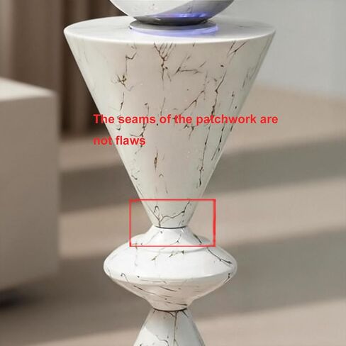 شلال نافورة داخلي، تصميم هبوط شلال كروي معدني مقاس 38.98 بوصة، نافورة داخلية مع ضباب إضاءة LED، غرفة المعيشة وديكور نافورة المناظر الطبيعية للمكتب in Kuwait