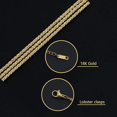 18K Gold Anklets for Women, Layered Anklets Bracelets Adjustable Summer Beach Jewelry in Saudi Arabia