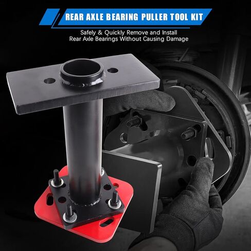 أداة سحب ومثبت محمل المحور الخلفي، أداة إزالة محمل العجلة، مجموعة أدوات حلقة نغمة ABS متوافقة مع 1995-2020 Toyota Pick-up/Trucks 4Runner Hilux T100 Tacoma Tundra in Kuwait