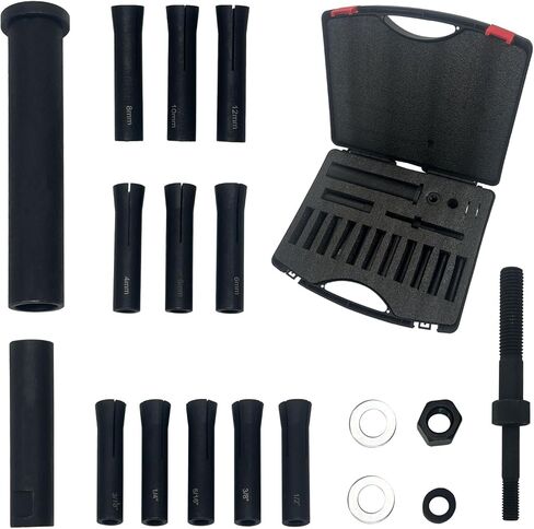 95400 in-Line Dowel Pin Puller Master Set, Includes Both SAE and Metric Collets, 18 PCS Efficient and Time-Saving Dowel Pin Puller Tool in Kuwait