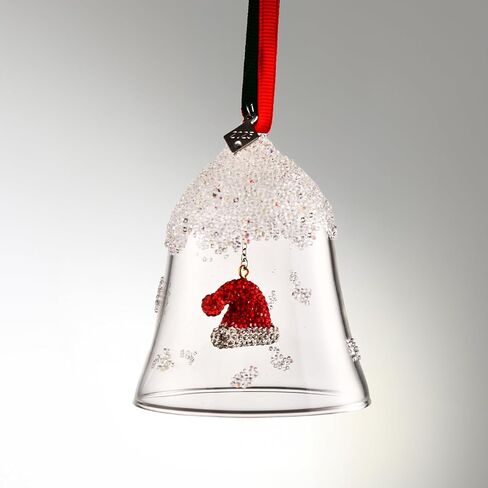 زينة جرس عيد الميلاد 2025، زخرفة جرس كريستالي لعيد الميلاد لتزيين الذكرى السنوية لشجرة عيد الميلاد (قبعة شفافة) in Kuwait