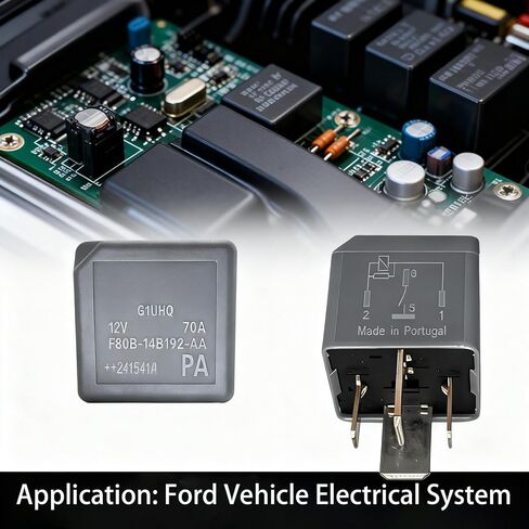 قطعتان تحل محل مرحل F80B-14B192-AA، استبدال V23136-J4-X62، متوافق مع Ford 2000-2023 Focus، مونديو، فييستا، إصلاح مضخة الوقود، مروحة التبريد والأخطاء الكهربائية in Saudi Arabia