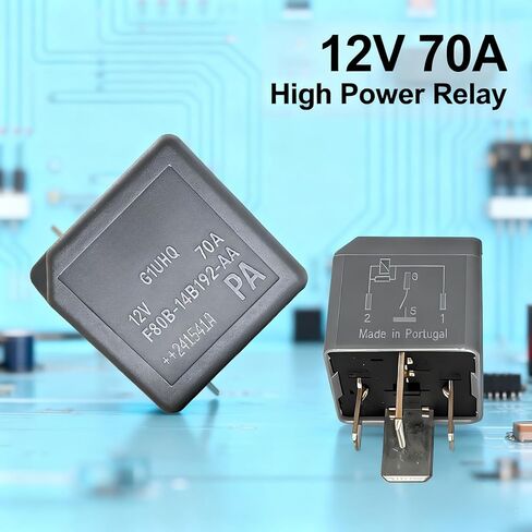 قطعتان تحل محل مرحل F80B-14B192-AA، استبدال V23136-J4-X62، متوافق مع Ford 2000-2023 Focus، مونديو، فييستا، إصلاح مضخة الوقود، مروحة التبريد والأخطاء الكهربائية in Saudi Arabia