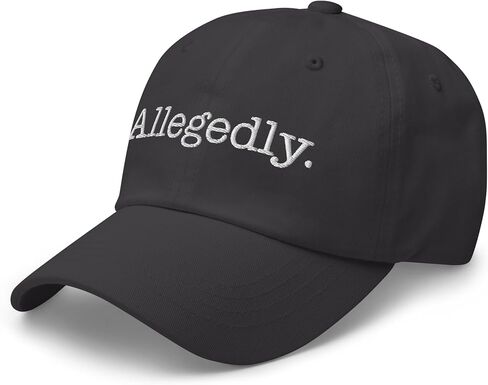 NG Funny Allegedly Embroidered Curved Bill Cap Low Crown Adjustable Lawyer Gift Attorney Dad Hat in Saudi Arabia