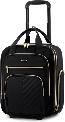 LOVEVOOK Underseat Carry On Luggage with Wheels, Lightweight Stylish Under Seat Luggage, Soft Sided Small Personal Item Suitcase for Travel in Saudi Arabia