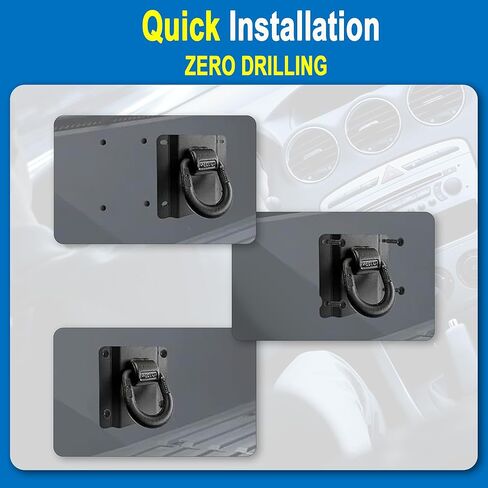 مرساة ربط C&KTANSIR متوافقة مع Ford F150، 4 قطع من خطافات مرساة سرير الشاحنة الثقيلة تناسب 2015-2026 F250 F350 Raptor OEM استبدال FL3Z-99000A64-B & FL3Z-9928408-AB in Kuwait