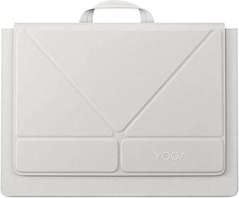 حقيبة Lenovo Yoga Tote لأجهزة الكمبيوتر المحمول بشاشة مقاس 14 بوصة، ومنظم متعدد الأقسام مع حامل قابل للتحويل، وغطاء حماية خفيف الوزن من البوليستر والألياف الدقيقة، صدف in Kuwait