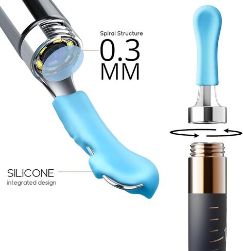 نصائح بديلة لكاميرا الأذن R1-12 قطعة من BEBIRD لتنظيف شمع الأذن الرطب/الجاف - مجموعة ملحقات ملاعق الأذن لـ Bebird R1 / T15 / R3 / W3 / X3 / M9 / D3Pro in Kuwait