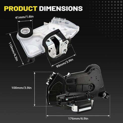 Front Left Driver Side Door Lock Latch Actuator for Toyota Camry Corolla RAV4 Highlander Prius Sienna 2014-2022, Compatible with Lexus ES350 IS350 RX350, Replaces 69040-02440, DLT119 in Saudi Arabia