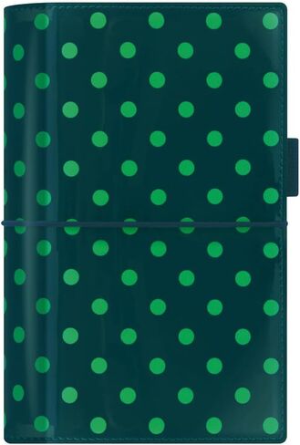 Filofax Domino Patent Organizer, Personal Size, Pine with Spots - High-Gloss, Contemporary, Six Rings, Week-to-View Calendar Diary, Multilingual, 2025 (C022517-25) in Saudi Arabia