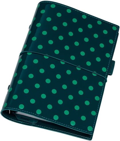 Filofax Domino Patent Organizer, Personal Size, Pine with Spots - High-Gloss, Contemporary, Six Rings, Week-to-View Calendar Diary, Multilingual, 2025 (C022517-25) in Saudi Arabia