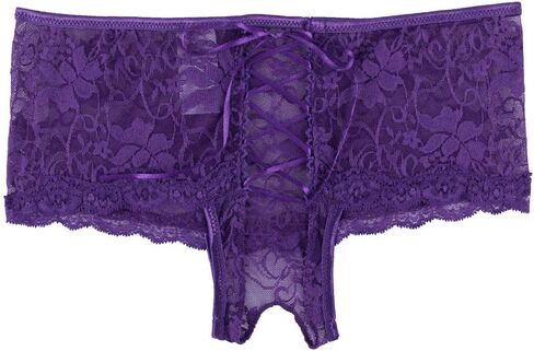 ohyeah Women Plus Size Cheeky Panties Lace G-String Thongs Panties Trim Boyshort Underwear T-Back Underpants 4XL in Saudi Arabia