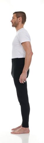 بنطال الركض ذو القاع الحراري للرجال - 24 قطعة مقاس واحد قابل للتمدد يناسب M-XXL - بنطال رياضي دافئ للطقس البارد in Saudi Arabia