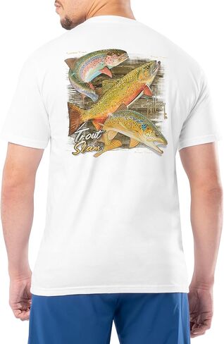 تي شيرت Guy Harvey للرجال بأكمام قصيرة وجيب برسومات قطنية OG in Saudi Arabia