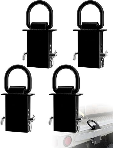 Stake Pocket D Ring 5/8" 4-Pack — 18,000 lb / 5,400 lb WLL Heavy-Duty Removable D-Ring Tie-Down Anchors with Hitch Pin for Utility Trailers & Flatbed Trucks in Saudi Arabia