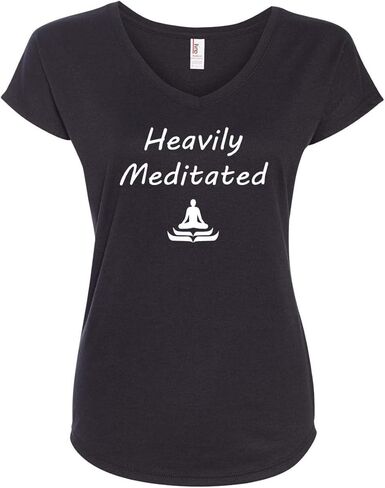 Yoga Clothing For You Ladies Heavily Meditated V-Neck Tee Shirt in Saudi Arabia