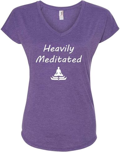 Yoga Clothing For You Ladies Heavily Meditated V-Neck Tee Shirt in Saudi Arabia