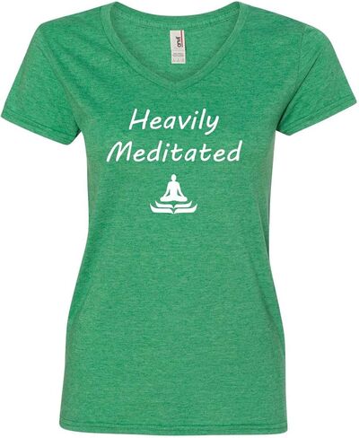 Yoga Clothing For You Ladies Heavily Meditated V-Neck Tee Shirt in Saudi Arabia