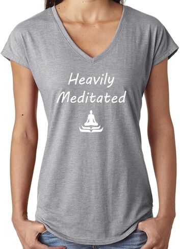 Yoga Clothing For You Ladies Heavily Meditated V-Neck Tee Shirt in Saudi Arabia