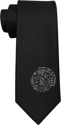 Jacquard Woven Designer Tie, Black Necktie for Men with Gift Box in Saudi Arabia