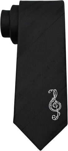 Jacquard Woven Designer Tie, Black Necktie for Men with Gift Box in Saudi Arabia