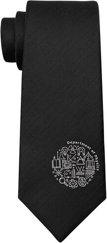 Jacquard Woven Designer Tie, Black Necktie for Men with Gift Box in Saudi Arabia
