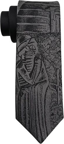 Jacquard Woven Designer Tie, Black Necktie for Men with Gift Box in Saudi Arabia