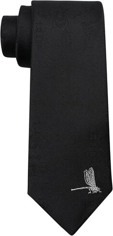 Jacquard Woven Designer Tie, Black Necktie for Men with Gift Box in Saudi Arabia