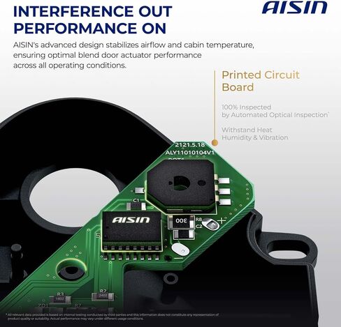 AISIN BDAT-00236 Main HVAC Air Door Actuator - Compatible with Ford Fusion 2013-2020, Edge 2015-2023, Lincoln MKZ 2013-2020, MKX 2016-2018, Continental 2017-2020, Nautilus 2019-2023 - Mode in Saudi Arabia