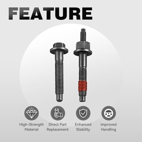 03309 Exhaust Manifold Hardware Kit Compatible with Dodge Charger Challenger Chrysler 300 Ram 1500 Jeep Grand Cherokee, 5.7L 6.1L 6.4L HEMI V8 2005-2020, Replaces # 6509863AA 6505316AA 6507746AA in Kuwait